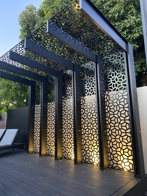 outdoor pergola decorative screen